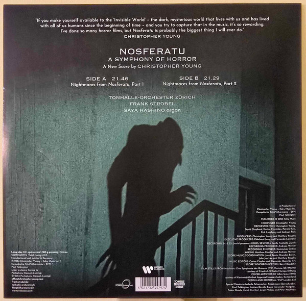 Виниловая пластинка Christopher Young – Nosferatu (A Symphony Of Horror) LP - рис.1