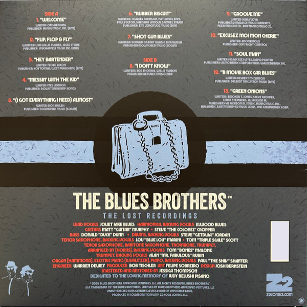 Виниловая пластинка The Blues Brothers – The Lost Recordings (Blue) LP - рис.2
