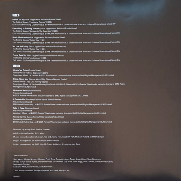 Виниловая пластинка Ronnie Wood – Fearless (The Anthology 1965 - 2025) - 2LP - рис.2