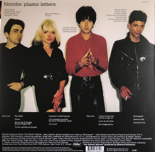 Виниловая пластинка Blondie - Plastic Letters - рис.2