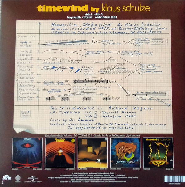 Виниловая пластинка Klaus Schulze - Timewind - рис.1