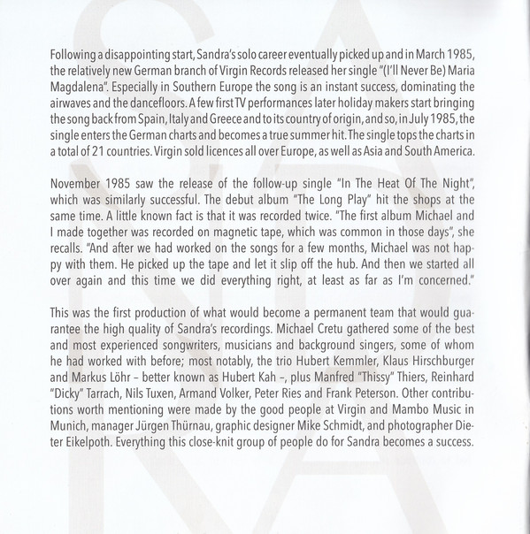 CD-диск Sandra - The Very Best Of Sandra - рис.3