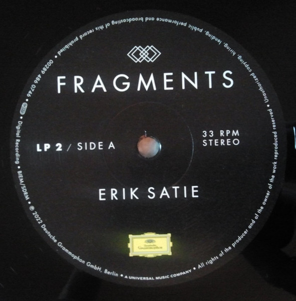 Виниловая пластинка Erik Satie - Fragments - 2LP - рис.5