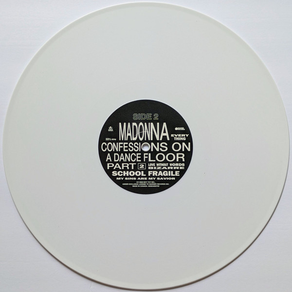 Виниловая пластинка Madonna - Confessions II (White) LP - рис.7