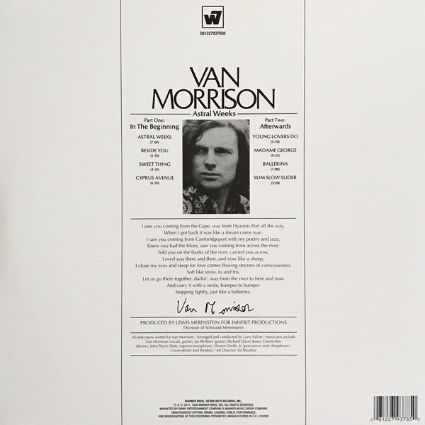Виниловая пластинка Van Morrison - Astral Weeks - рис.1