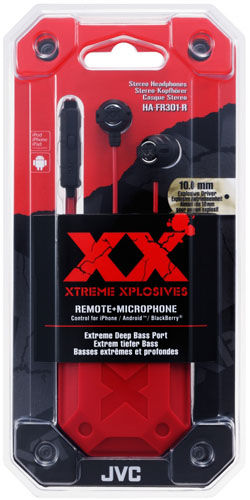 Наушники JVC Xtreme Xpllosive HA-FR301-R - рис.1