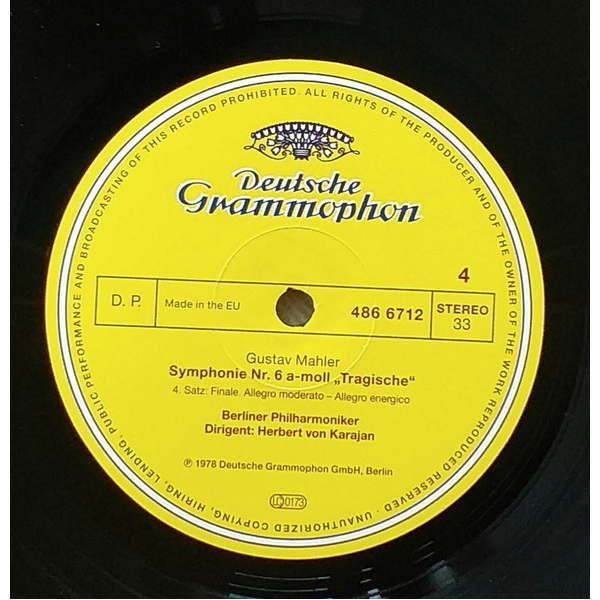 Виниловая пластинка Gustav Mahler – Symphonie Nr. 6 A-moll LP - рис.7