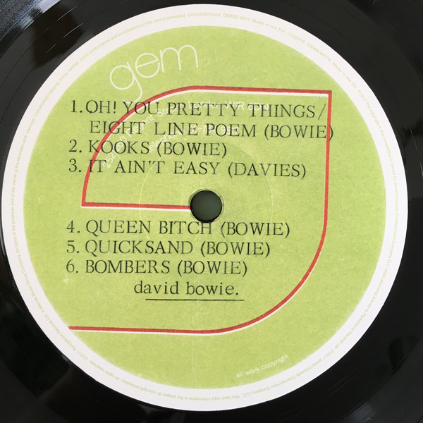 Виниловая пластинка David Bowie - Bowpromo - рис.3
