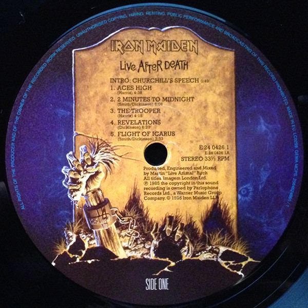Виниловая пластинка Iron Maiden - Live After Death - рис.3