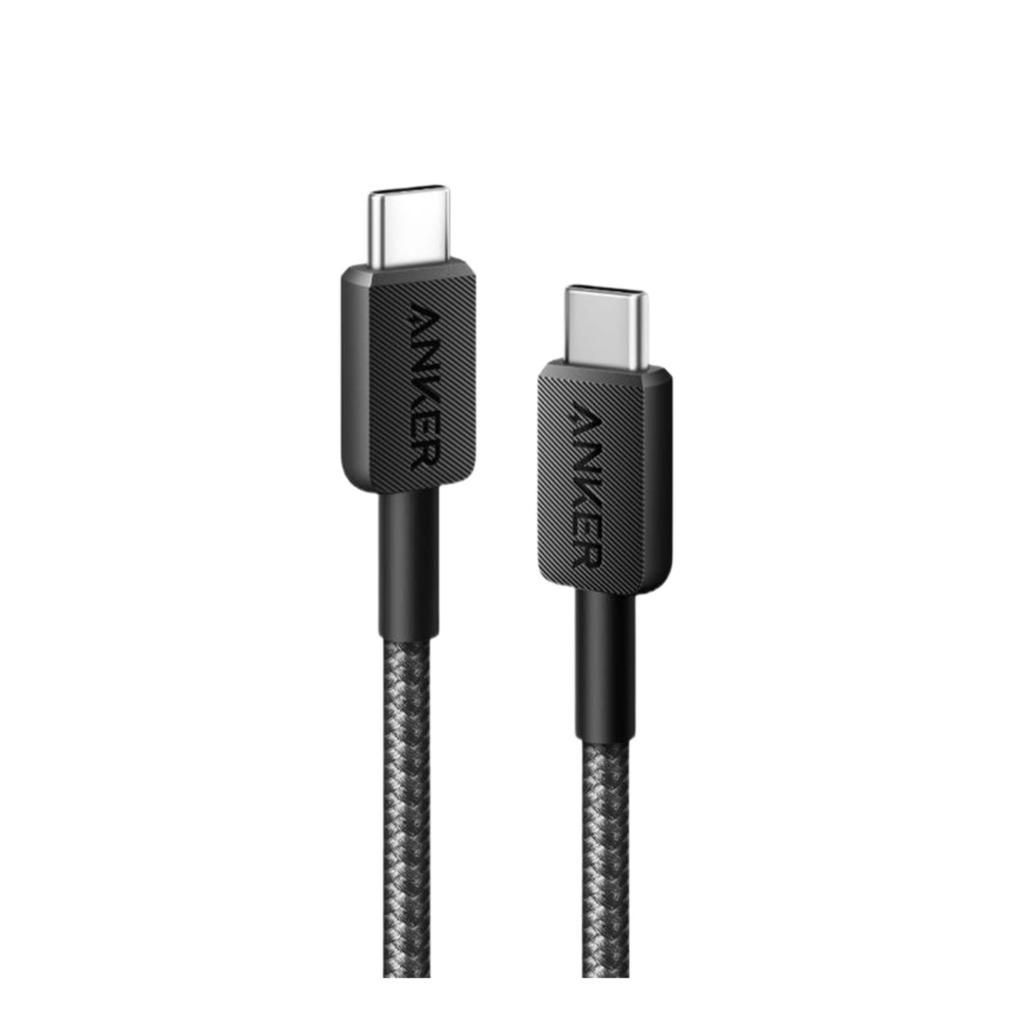 Кабель Anker Power Line 322 USB-C - USB-C 1.8m Black - фото 1