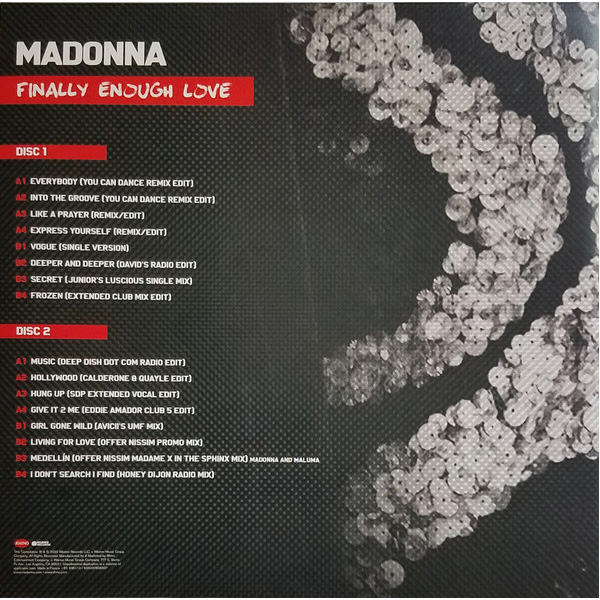 Виниловая пластинка Madonna - Finally Enough Love - LP - рис.1