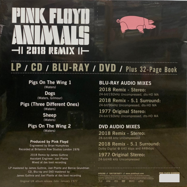 Бокс-сет Pink Floyd - Animals (2018 Remix) Deluxe - LP+CD+Blu-ray+DVD - рис.2