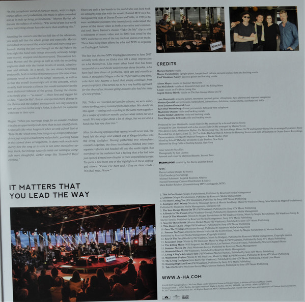 Виниловая пластинка A-ha MTV Unplugged - Summer Solstice LP - рис.2