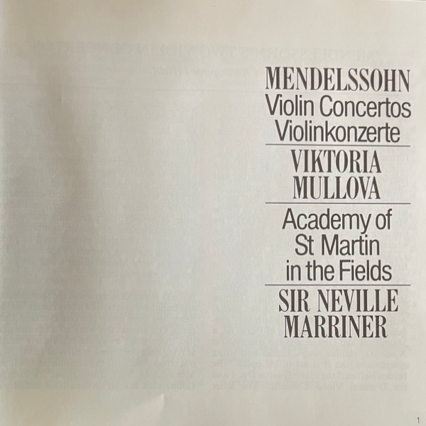 Виниловая пластинка Viktoria Mullova, Mendelssohn: Violin Concertos (Analogue) LP - рис.2