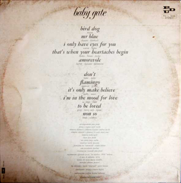 Виниловая пластинка Mina – Baby Gate LP - рис.1