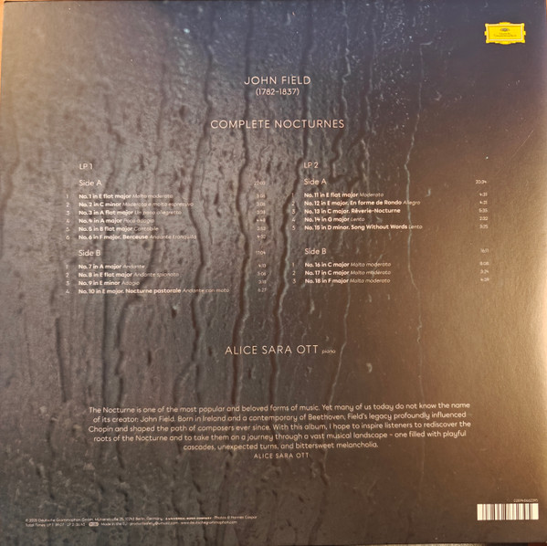 Виниловая пластинка Alice Sara Ott, John Field – John Field: Complete Nocturnes - 2LP - рис.1