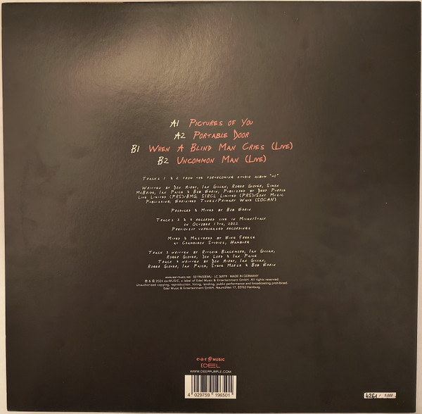 Виниловая пластинка Deep Purple – Pictures Of You (EP) LP - рис.1