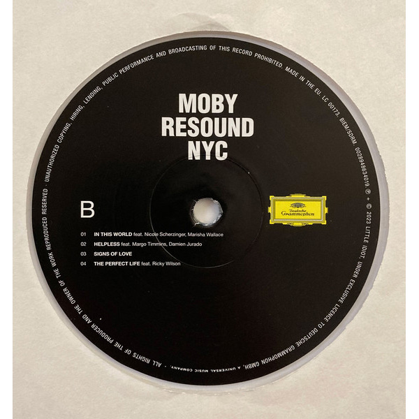 Виниловая пластинка Moby - Resound Nyc Crystal Clear LP - рис.2