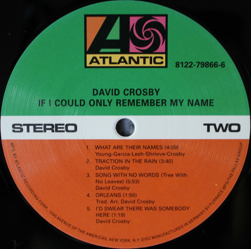 Виниловая пластинка David Crosby - If I Could Only Remember My Name - рис.3
