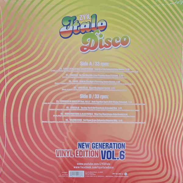 Виниловая пластинка Various – ZYX Italo Disco New Generation Vol.6 LP - рис.1