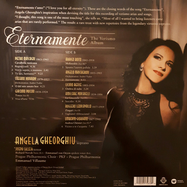 Виниловая пластинка Angela Gheorghiu - Eternamente - рис.1