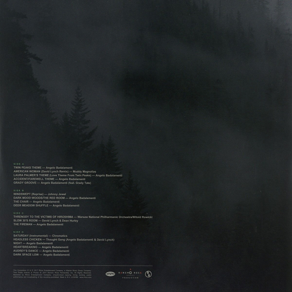 Виниловая пластинка SOUNDTRACK TWIN PEAKS: LIMITED EVENT SERIES ORIGINAL SOUNDTRACK LP - рис.1