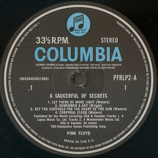 Виниловая пластинка Pink Floyd - A Saucerful Of Secrets - рис.3