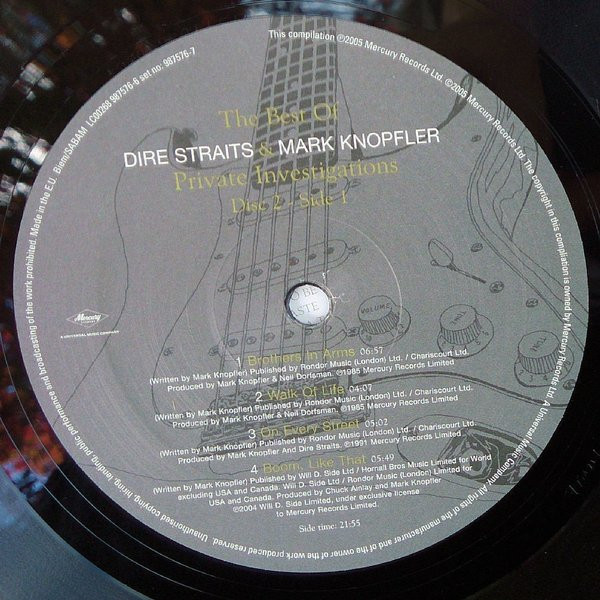Виниловая пластинка Dire Straits & Mark Knopfler – Private Investigations (The Best Of) - 2LP - рис.6