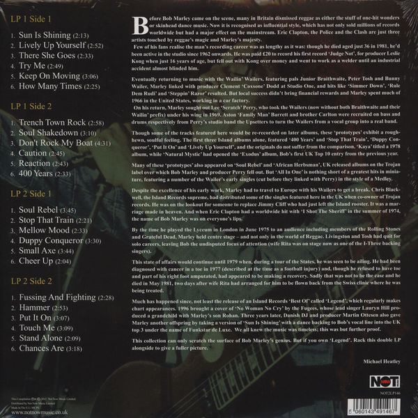 Виниловая пластинка Bob Marley & The Wailers - A Legend Reggae Classics - рис.1