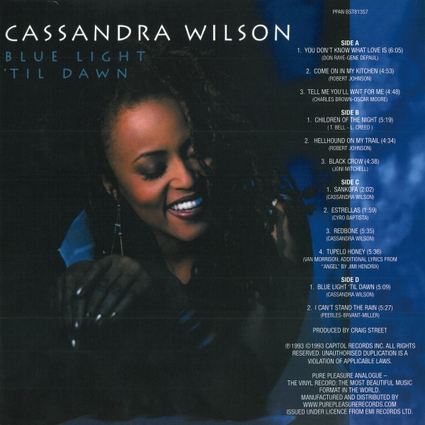 Виниловая пластинка Cassandra Wilson – Blue Light Til Dawn (Pure Pleasure) 2LP - рис.2
