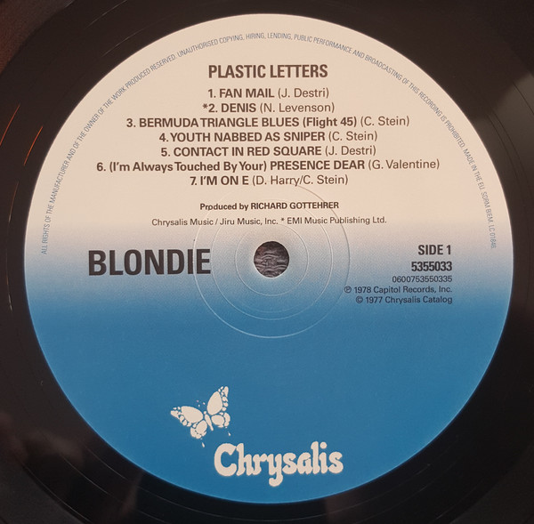 Виниловая пластинка Blondie - Plastic Letters (2015) - рис.2