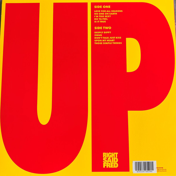 Виниловая пластинка Right Said Fred – UP LP Red - рис.1