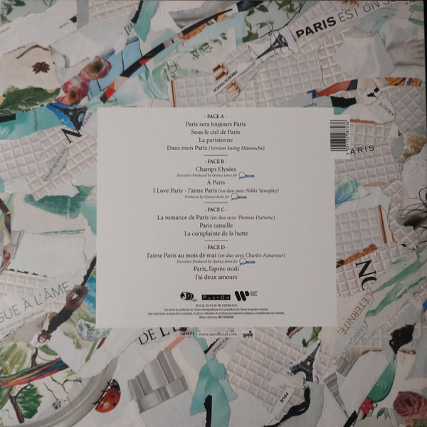 Виниловая пластинка Zaz - Paris (Red / Blue) - 2LP - рис.1