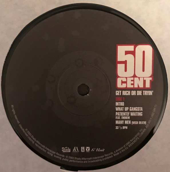 Виниловая пластинка 50 Cent – Get Rich Or Die Tryin - 2LP - рис.4