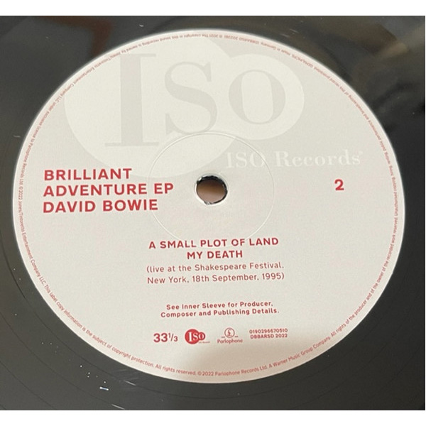 Виниловая пластинка David Bowie – Brilliant Adventure EP RSD2022 LP - рис.3