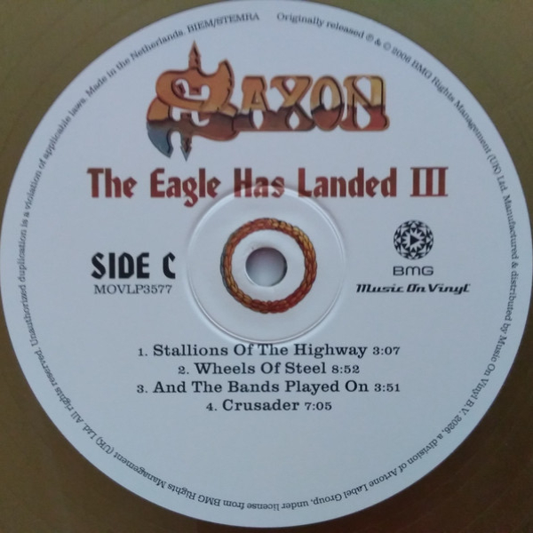 Виниловая пластинка Saxon - The Eagle Has Landed III (coloured) - 3LP - рис.6