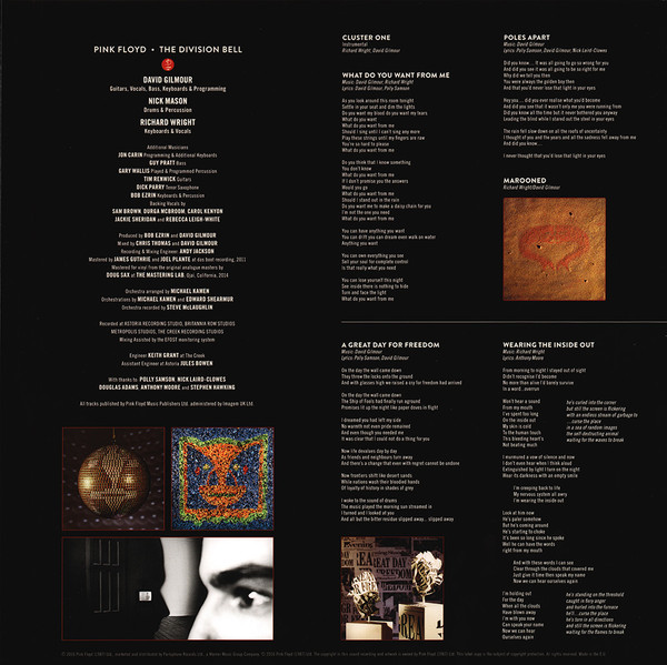 Виниловая пластинка Pink Floyd – The Division Bell - 2LP - рис.1