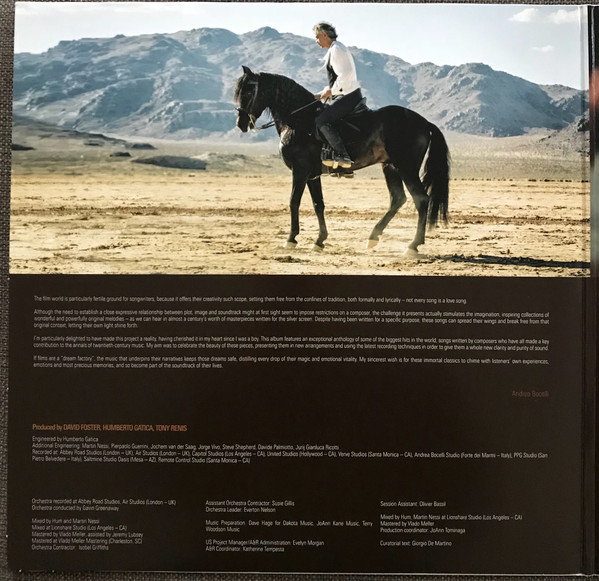 Виниловая пластинка Andrea Bocelli - Cinema (Deluxe Edition) - рис.2