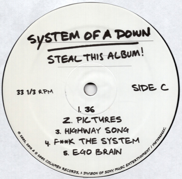 Виниловая пластинка System Of A Down - Steal This Album! - 2LP - рис.4