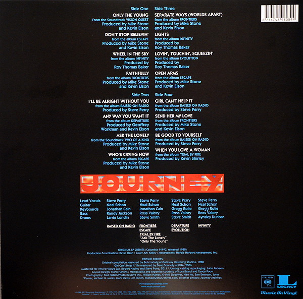 Виниловая пластинка Journey - Greatest Hits - рис.2