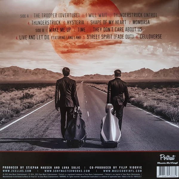 Виниловая пластинка 2Cellos – Celloverse - Orange - LP - рис.1