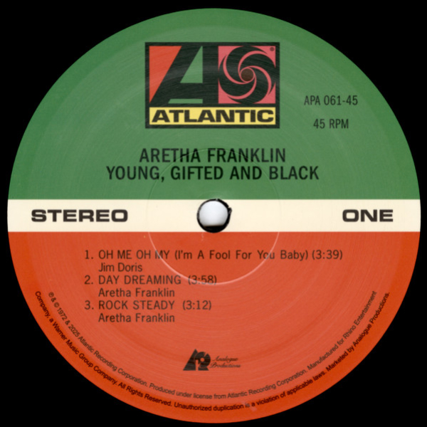 Виниловая пластинка Aretha Franklin - Young, Gifted And Black (Analogue) - 2LP - рис.3