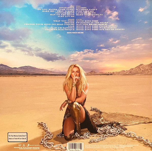 Виниловая пластинка Britney Spears – Glory (Coloured White) 2LP - рис.1