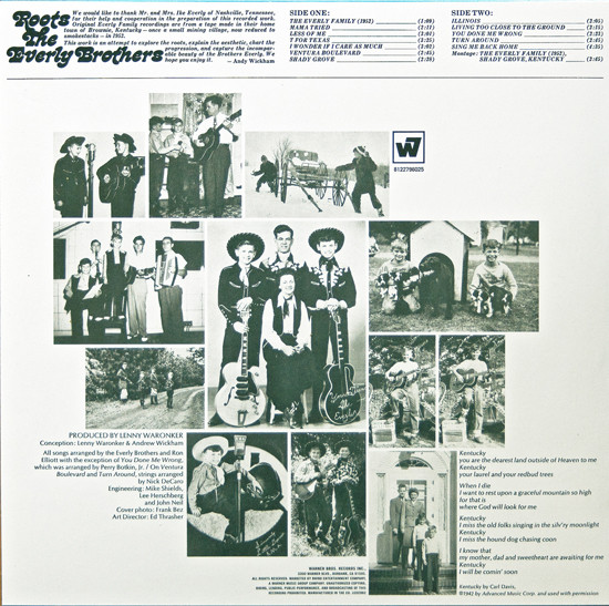 Виниловая пластинка The Everly Brothers - Roots - рис.1