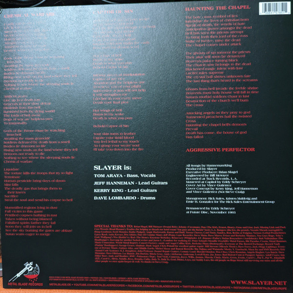 Виниловая пластинка Slayer – Haunting The Chapel LP - рис.1