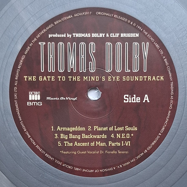 Виниловая пластинка Thomas Dolby – The Gate To The Mind's Eye Soundtrack (coloured) LP - рис.6