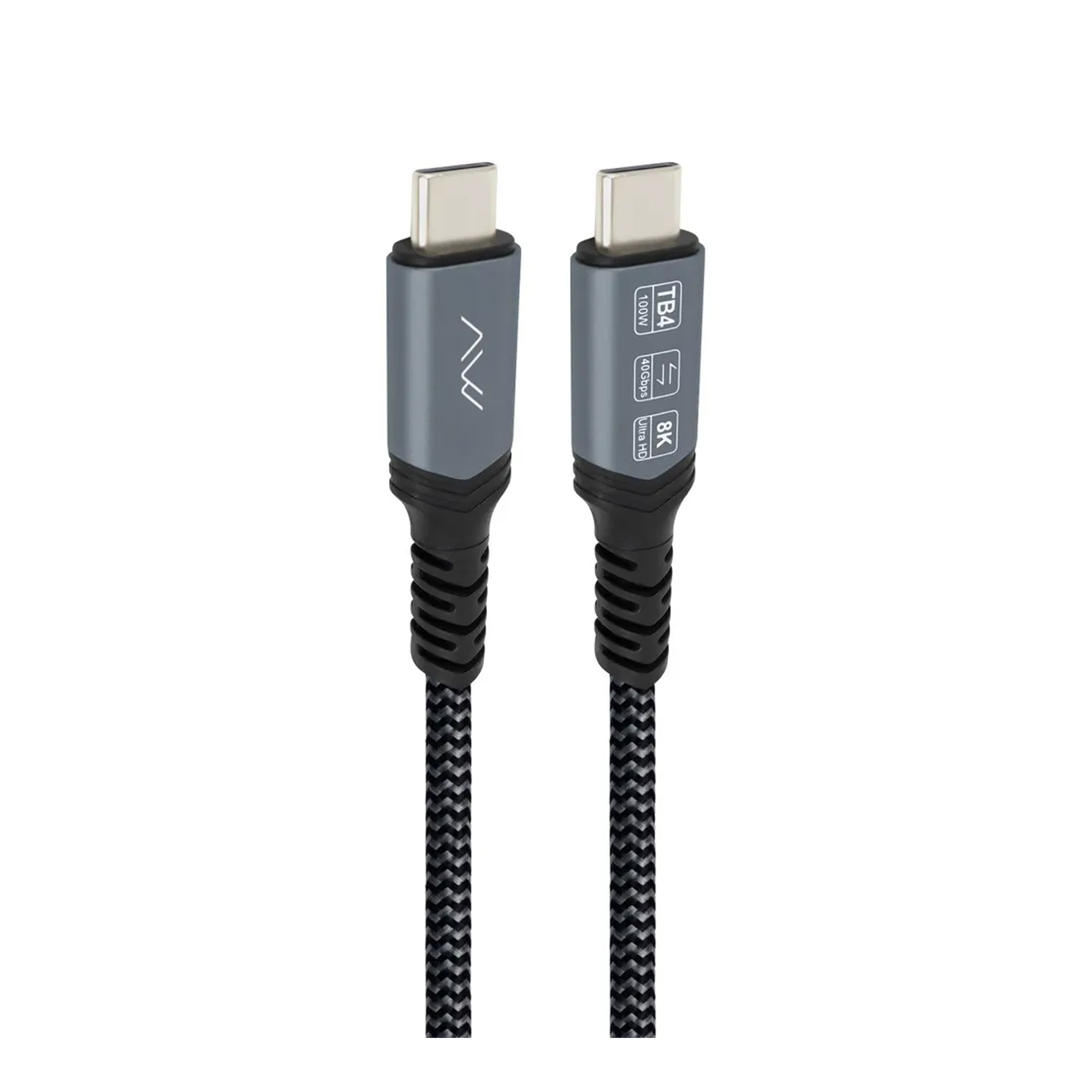 

Кабель Caweon, Серый, VISARIO AAJB-1M Grey USB4 Type-C - Type-C 1m