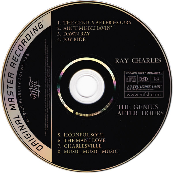 CD-диск Ray Charles – The Genius After Hours - MFSL - SACD - рис.2