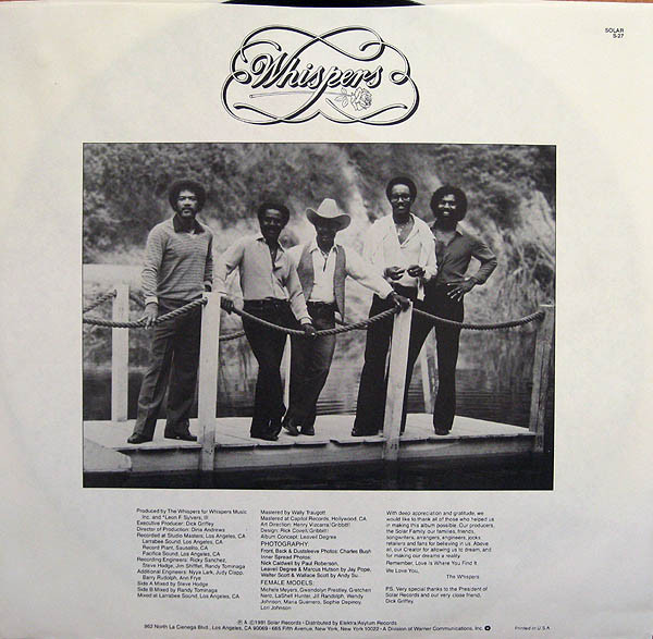 Виниловая пластинка Whispers Love Is Where You Find It LP - рис.1