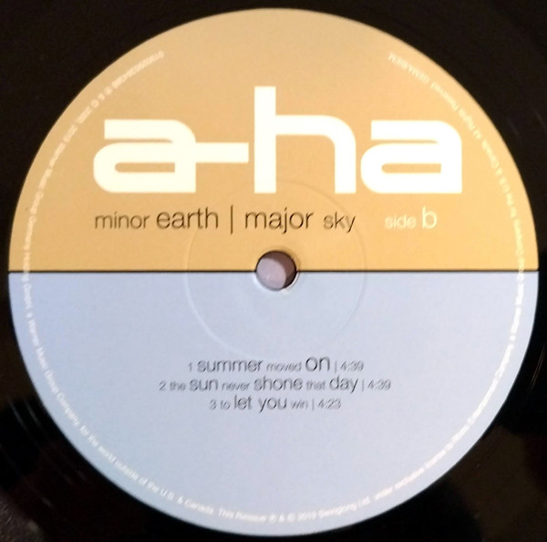 Виниловая пластинка a-ha – Minor Earth | Major Sky 2LP - рис.3